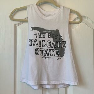 Flo Grown White Muscle Tank - Size S